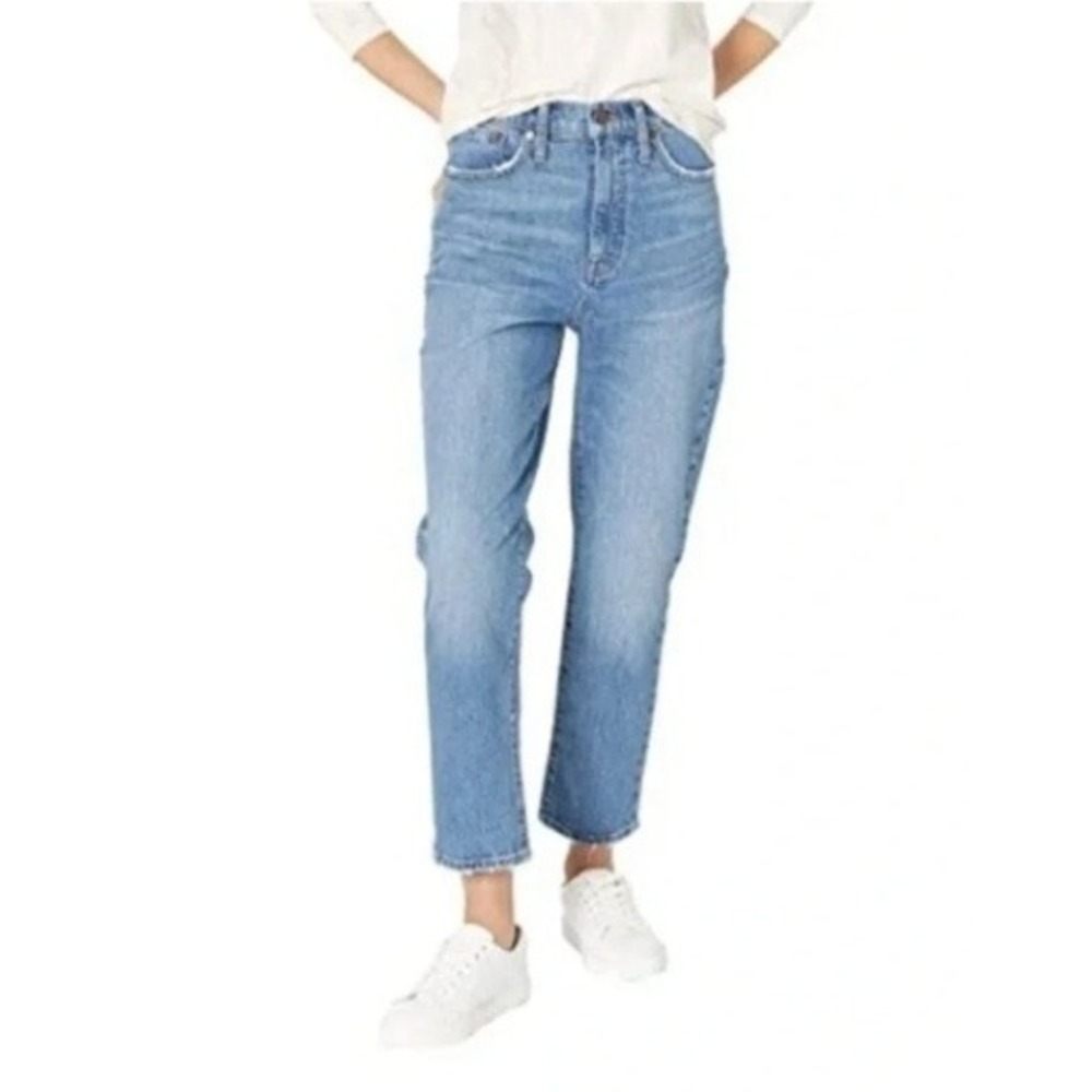 Madewell Classic Straight Jean Women 23 Light Blue High Rise Magic Pockets Denim